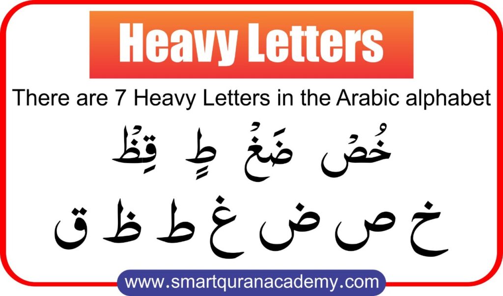 Heavy Letters In Arabic