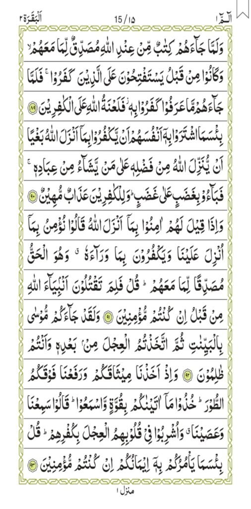 Surah Al-Baqarah 15