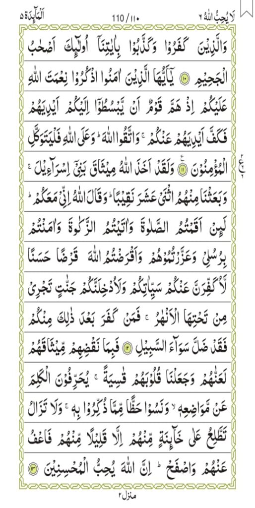 Surah Al-Maaidah 110