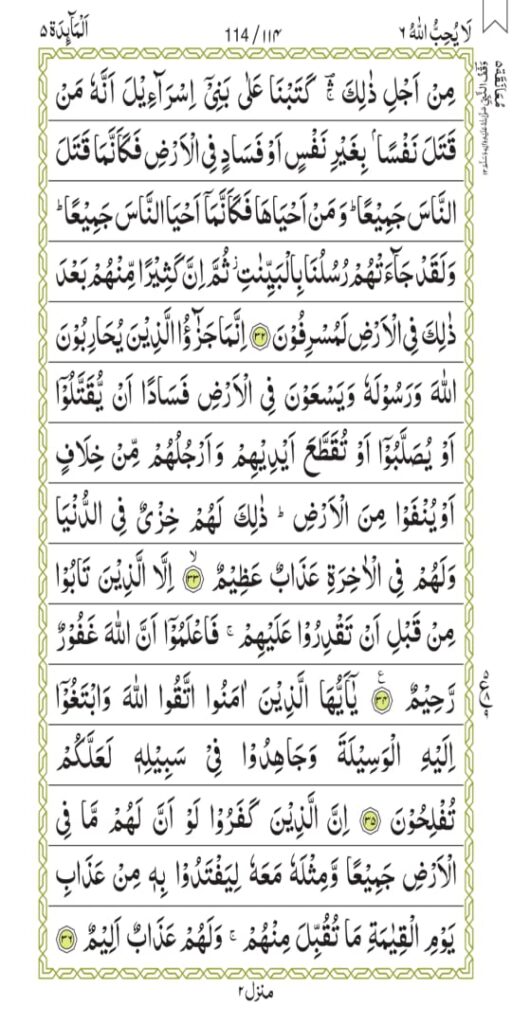 Surah Al-Maaidah 114