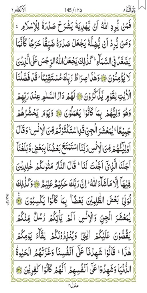 Surah Al-An'aam 145