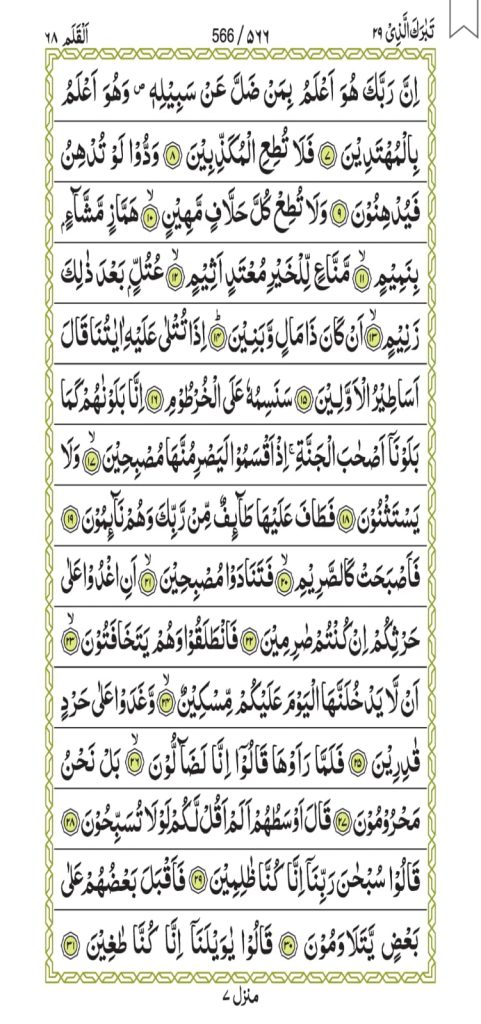 Surah Al-Qalam 566