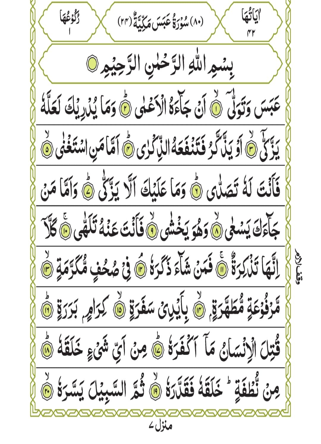 Surah Abas | Smart Quran Academy