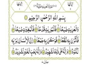 Surah Al-'Adiyaat 606
